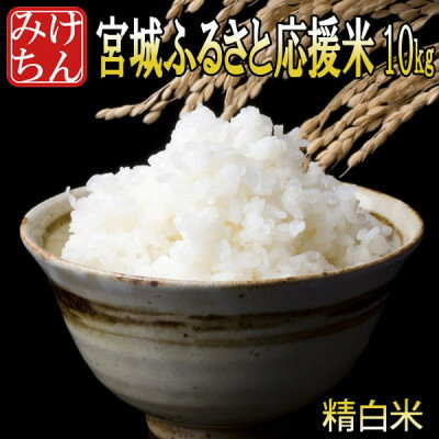 【ふるさと納税】宮城ふるさと応援米 精米10kg ◆宮城県産　米・雑穀のみちのく農業研究所【1283897】