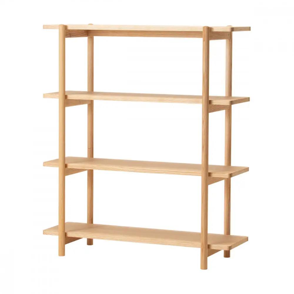 旭川家具 コサイン リビングシェルフ120 タモ シェルフ _05764