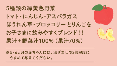 【 ピジョン 】 緑黄色野菜 & りんご100 125ml × 48個 紙パック飲料 赤ちゃん 赤ちゃん用品 ベビー ベビー用品 ベビーグッズ 乳児 ベビー飲料 飲料 紙パック 野菜 りんご ジュース