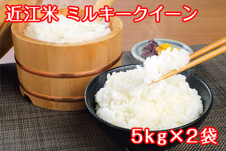 【PRキャンペーン対象】 新米 令和7年産 ミルキークイーン 10kg 白米 【T030W2】 近江米 精米 5kg 2袋 新米