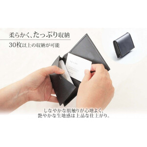 hide k 1896 ソフトカーボン カードケース タイプb【グレイ】card case b 11.5cm×7.5cm×2cm メンズ 名刺入れ 名刺ケース めいし ビジネス カード入れ カウレザー