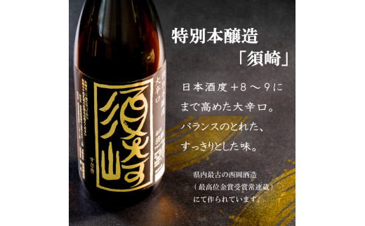 地酒 1.8L 2本セット 「純米酒 須崎」 「本醸造大辛口 須崎」 ( 酒 さけ お酒 日本酒 純米酒 本醸造 大辛口 酒造 高知 贈答 ギフト 贈り物 祝い 記念日 中元 歳暮 敬老 ) TH00