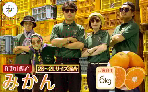 家庭用 森本農園の手選別 みかん 6kg 和歌山県産 2S~2Lサイズ混合 ［北海道・沖縄・離島配送不可］［RN30］［2025年11月上旬から順次発送］