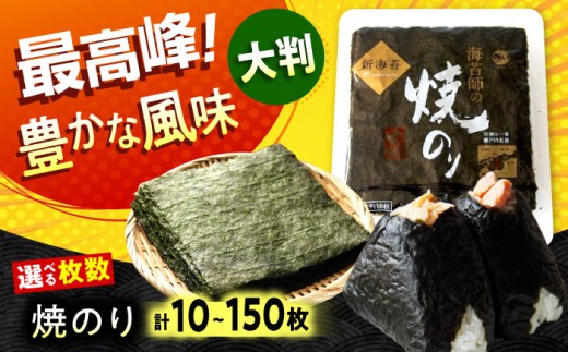 海苔 田島海苔師の焼のり 新海苔PREMIUM (大判10枚×1袋) 計10枚 広島県福山市/マルコ水産有限会社 全形 国産 焼き海苔 焼海苔 極上 [BABD010]