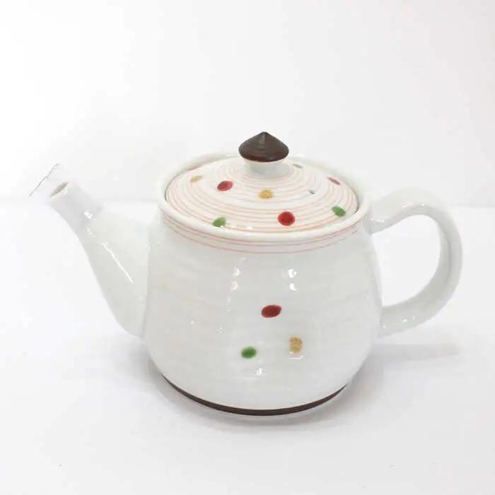 【波佐見焼】色彩水玉（ ティーポット・ マグカップ ）3点セット 食器 皿 【陶芸ゆたか】 [VA92]  波佐見焼