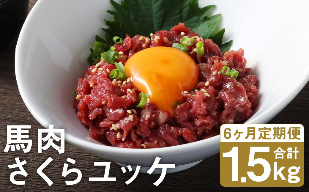 【6ヶ月定期便】馬肉さくらユッケ250g（50g×5）