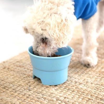 ふるさと納税 瑞浪市 美濃焼　陶器製ペット用プレーンフードボウル【丸高台フードボウル (S/ブラウン)pet96】 |  | 01