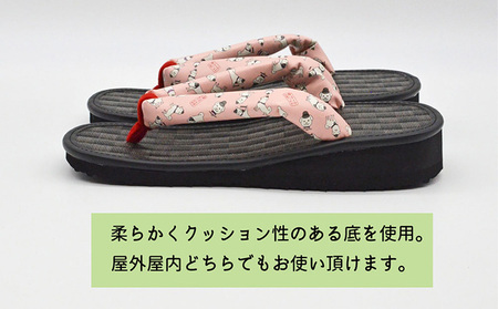 信貴×雪丸 ゆきまる雪駄 屋内屋外兼用 BP 履物 和 和テイスト お祭り お祭り衣装 小物 屋内外兼用 室内で履ける 太めの鼻緒 伝統的履物 手作業 日本の伝統 柄入り鼻緒  7寸5分（22.0～2