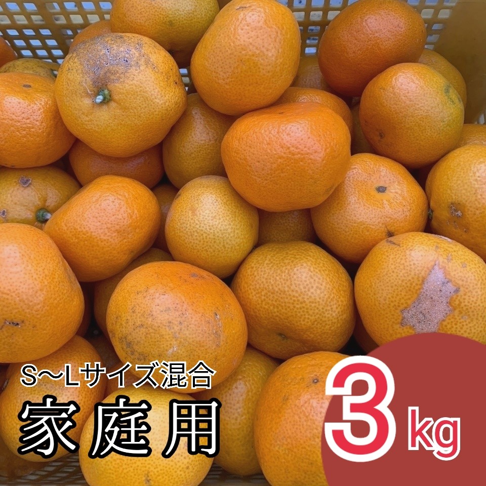 
                  N001 【まごころ手選別】有田みかん３ｋｇ（Ｓ～Ｌサイズ混合）家庭用
                