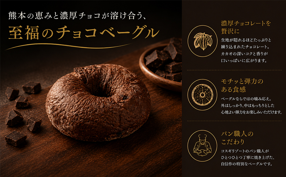【ANA限定】冷凍ベーグル 10個セット（2種×5個ずつ） チョコベーグル クランベリーとクリームチーズのベーグル パン コスギリゾート ブレッド 個包装 冷凍 朝食 温めるだけ 小分け ギフト 大容