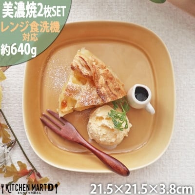 
            【美濃焼】 プレーリー マスタード プレートL 2枚セット 瑞浪市 / JS企画 小田陶器 セット 食器 プレート 皿 小皿 [AZAZ260]
          