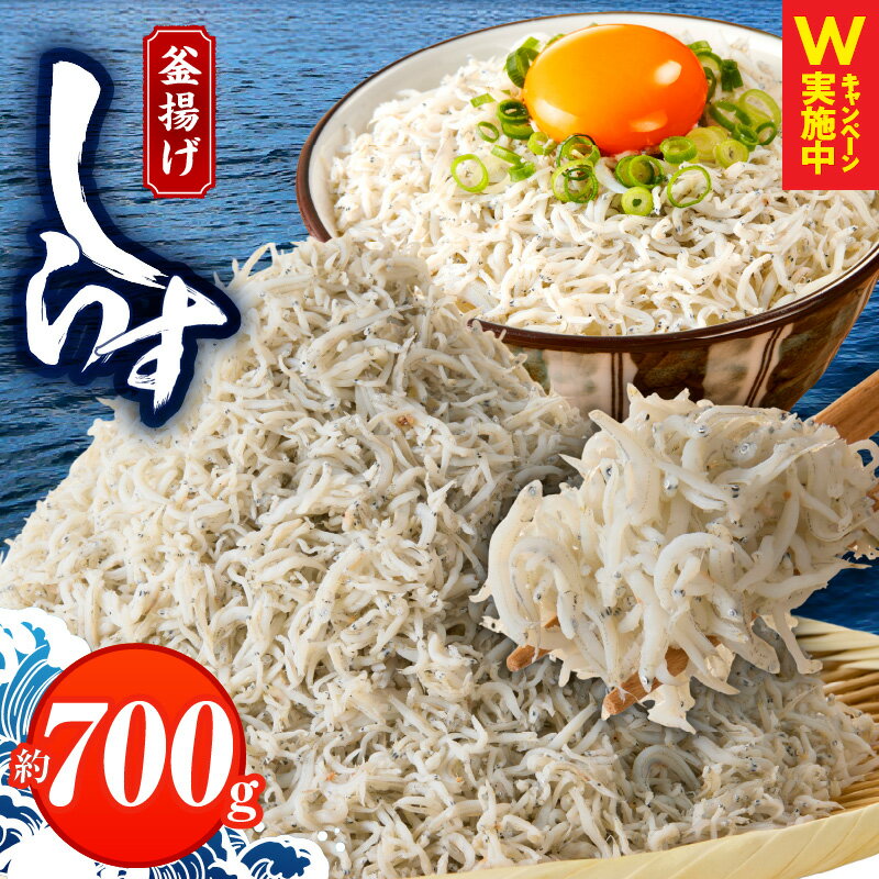 ＼訳あり／ しらす 700g 釜揚げしらす 釜揚げ 家庭用 簡易包装 シラス丼 無添加 天然 カルシウム おつまみ 酒の肴 ごはんのお供 お取り寄せ お取り寄せグルメ 家飲み 冷凍 大阪府 泉佐野市 送料無料