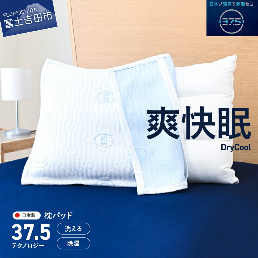 【ふるさと納税】 枕パッド 約43×63cm 日本製 洗える 除湿 クール 快適 寝具 枕 枕カバー ピローカバー 洗濯可 国産【爽快眠】DryCool枕パッド まくら まくらカバー 5000円 5000 ベッド