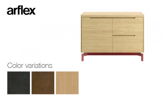 
                  キャビネット ASC 片開き扉＋2段引出し  ＜脚＞グロッシーレッド【カラーを選択してください】
                