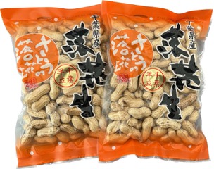 【千葉県 落花生】から煎り落花生　千葉半立　250g　2袋