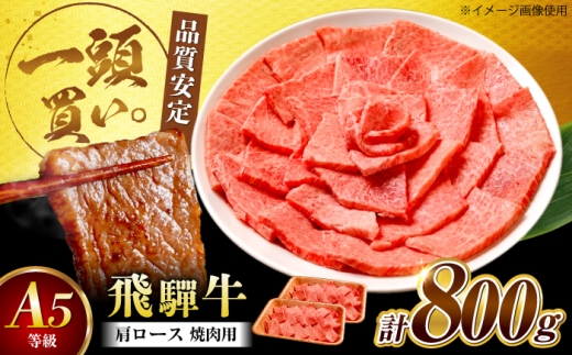 飛騨牛 肩ロース（焼肉用）800g / 飛騨牛 国産 肩ロース ロース 焼肉 焼き肉 黒毛和牛 和牛 牛肉 BBQ 岐阜県 / 御嵩町 / 馬力家 [AVBO082]