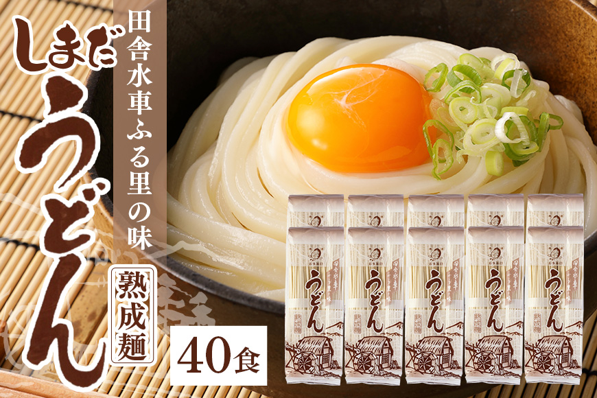 島田うどん10袋(40食分) 島田麺 乾麺 常備食 保存食