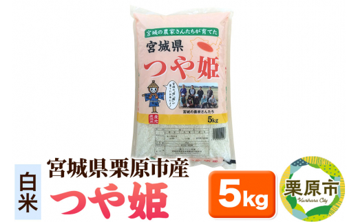【白米】令和7年産 つや姫 5kg 宮城県栗原市産 
