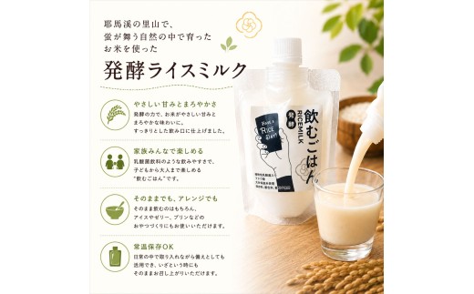 発酵ライスミルク 「 飲むごはん 」 12本 セット | 蛍茶園 手作り 乳酸菌発酵 デザート 炭酸割り 温活 飲む発酵食品 ギフト プレゼント 大分県 中津市