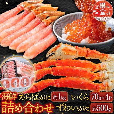 ふるさと納税 根室市  海鮮詰め合わせ(たらばがに・ずわいがに・いくら) D-14048