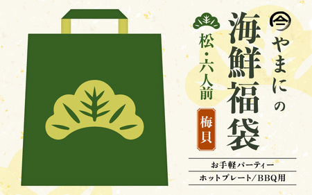 【海鮮福袋】バイ貝入り 海鮮BBQセット 6人前 特製タレ付き [D-4305]