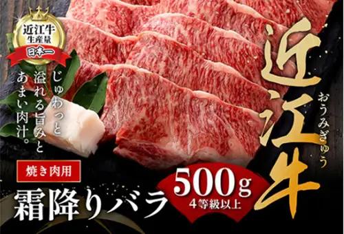 近江牛 焼肉 バラ 500g 【AG06W】 近江牛 牛肉 