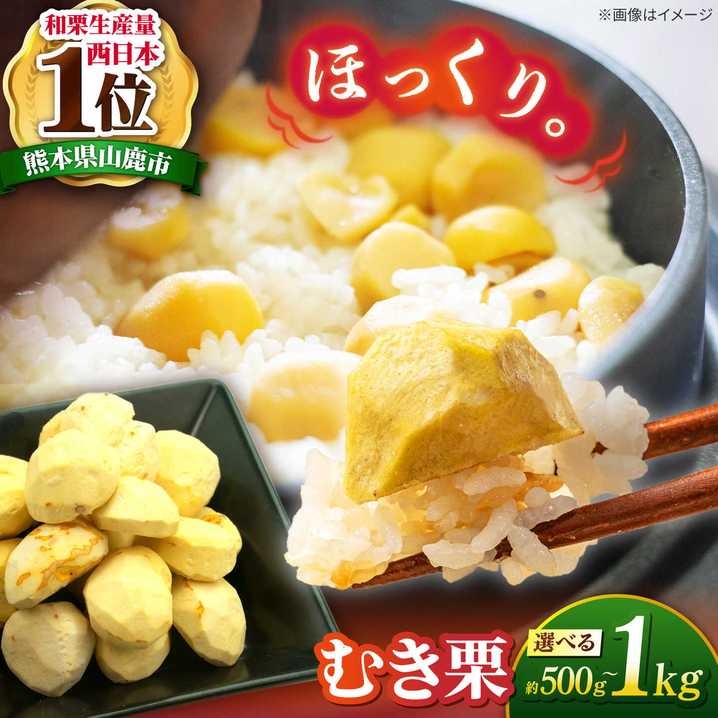 【ふるさと納税】《選べる容量！》むき栗 約500〜約1kg 【すみれファーム】 栗 くり むきぐり 熊本 熊本県産 山鹿 九州産 国産 和栗 マロン 栗ご飯 栗きんとん モンブラン 甘露煮 渋皮煮 お取り寄せ [ZEP060]