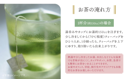 原田茶園 極上煎茶ティーバッグ 麗至 64g　(4g×8)×2