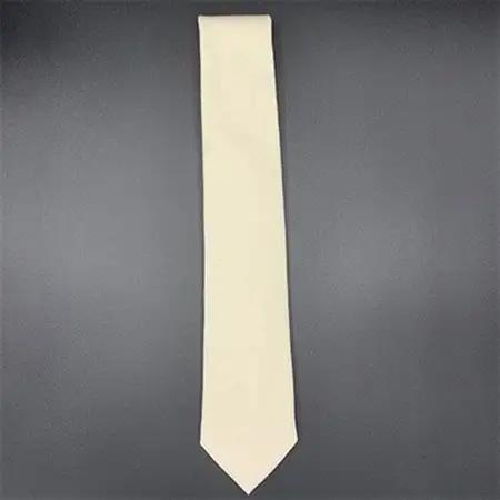 クラバットユキジ製　ソフト・デニムタイ(ミルキーホワイト)_装飾品・工芸品 ネクタイ・ベルト 服飾小物 _【1078937】