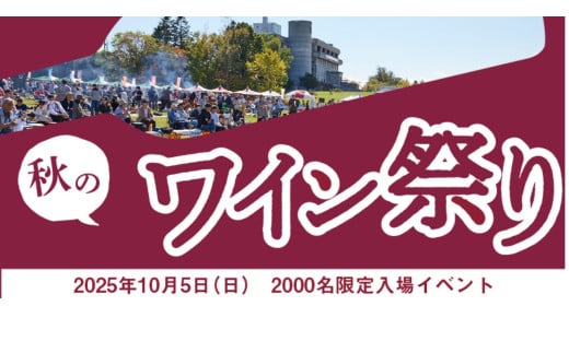 10月5日（日） 北海道池田町ワイン祭り入場券 チケット  山幸ワイン飲み放題
