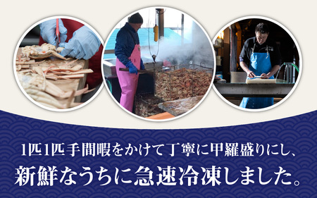 【先行予約】【訳あり】プチプチ食感の外子と濃厚な内子 せいこがに 甲羅盛   70～80g×4個（中大サイズ）【トライアル返礼品】【2026年11月中旬より発送予定】 [B-007020] 