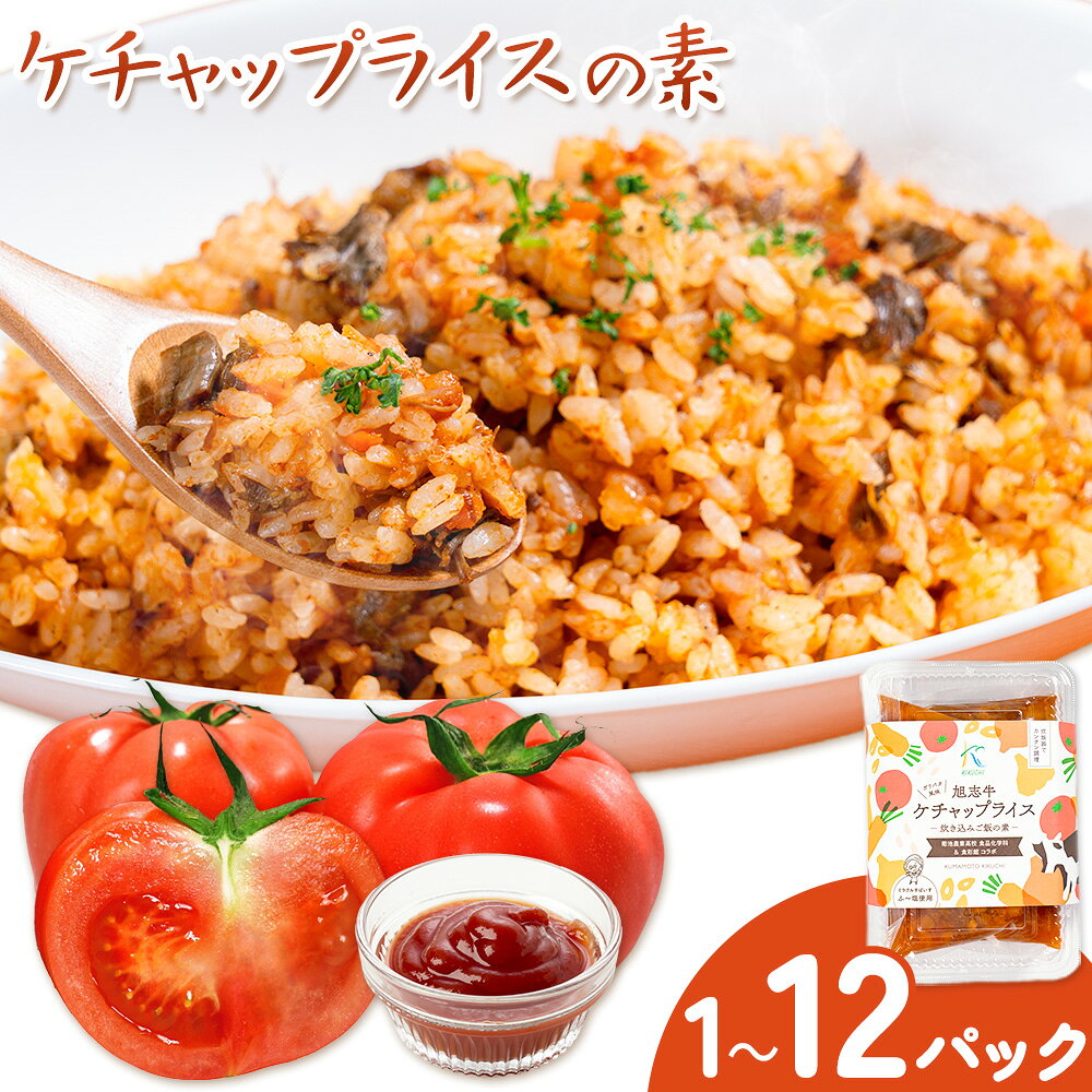 【ふるさと納税】ケチャップライスの素 選べる 1〜12パック 有限会社旭志村ふれあいセンター 《30営業日以内に出荷予定(土日祝除く)》 熊本県 菊池市 釜飯 ケチャップライス 炊くだけ 簡単 ご飯