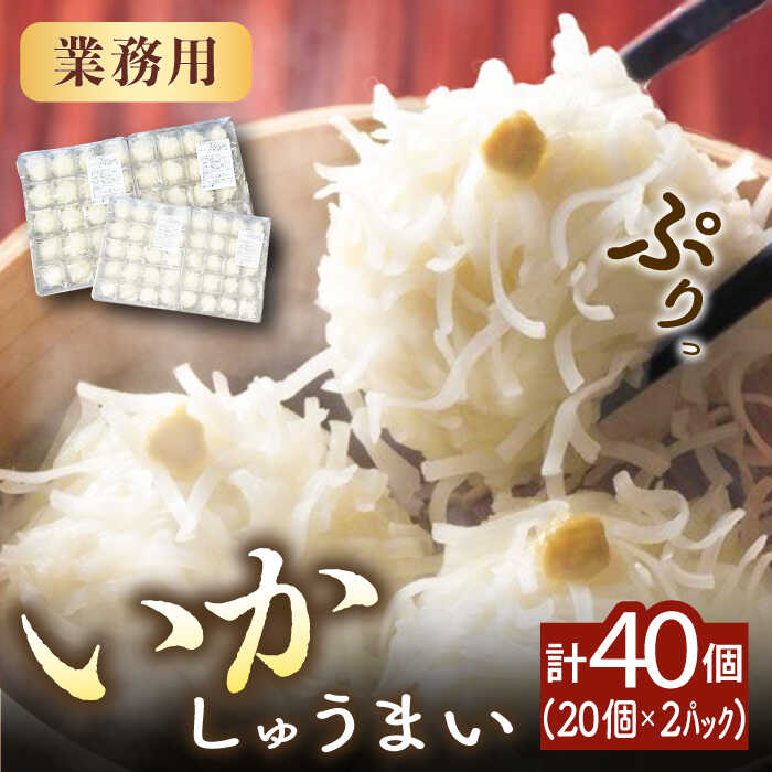 【ふるさと納税】【業務用】いかしゅうまい20個×2パック / いか イカ しゅうまい シュウマイ 大容量 / 佐賀県 [41AECT003]