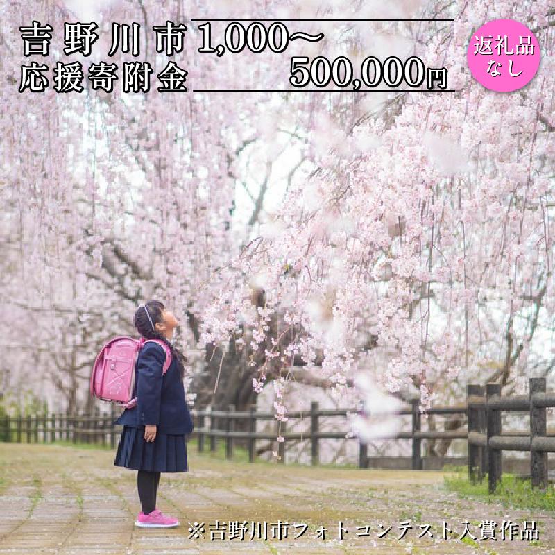 
            【 返礼品なし 】 1,000円 ～ 500,000円 徳島県 吉野川市 への 寄附 応援寄附金
          