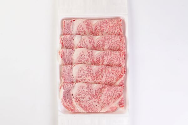 【A5ランク】博多和牛ロースしゃぶしゃぶ・すき焼き用 600g（300g×2パック）【伊豆丸商店】_HA0180