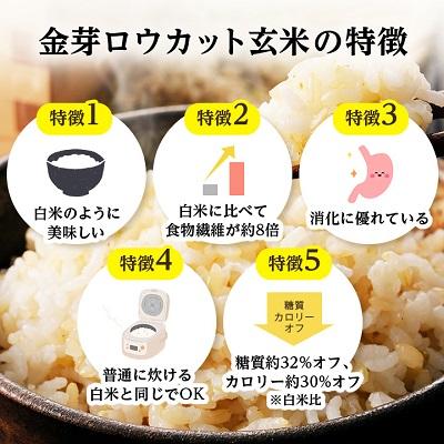 ふるさと納税 坂戸市 金芽ロウカット玄米(無洗米) 8kg(4kg×2袋)(国内産) |  | 02