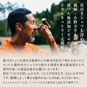 3ヶ月定期毎月配送【ナチュラルジビエシャルキュトリー定期便セット】