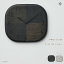 【ふるさと納税】【父の日ギフト】HAGI clock - Rounded square　SASAKI【旭川クラフト(木製品/壁掛け時計)】ハギクロック / ササキ工芸【light gray/dark grayからお選びください】 | 雑貨 日用品 人気 おすすめ 送料無料