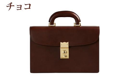 冠式セカンドバッグ(B5 2気室) チョコ【0997-2-BTL】｜革製品 レザー 国産 [0982]