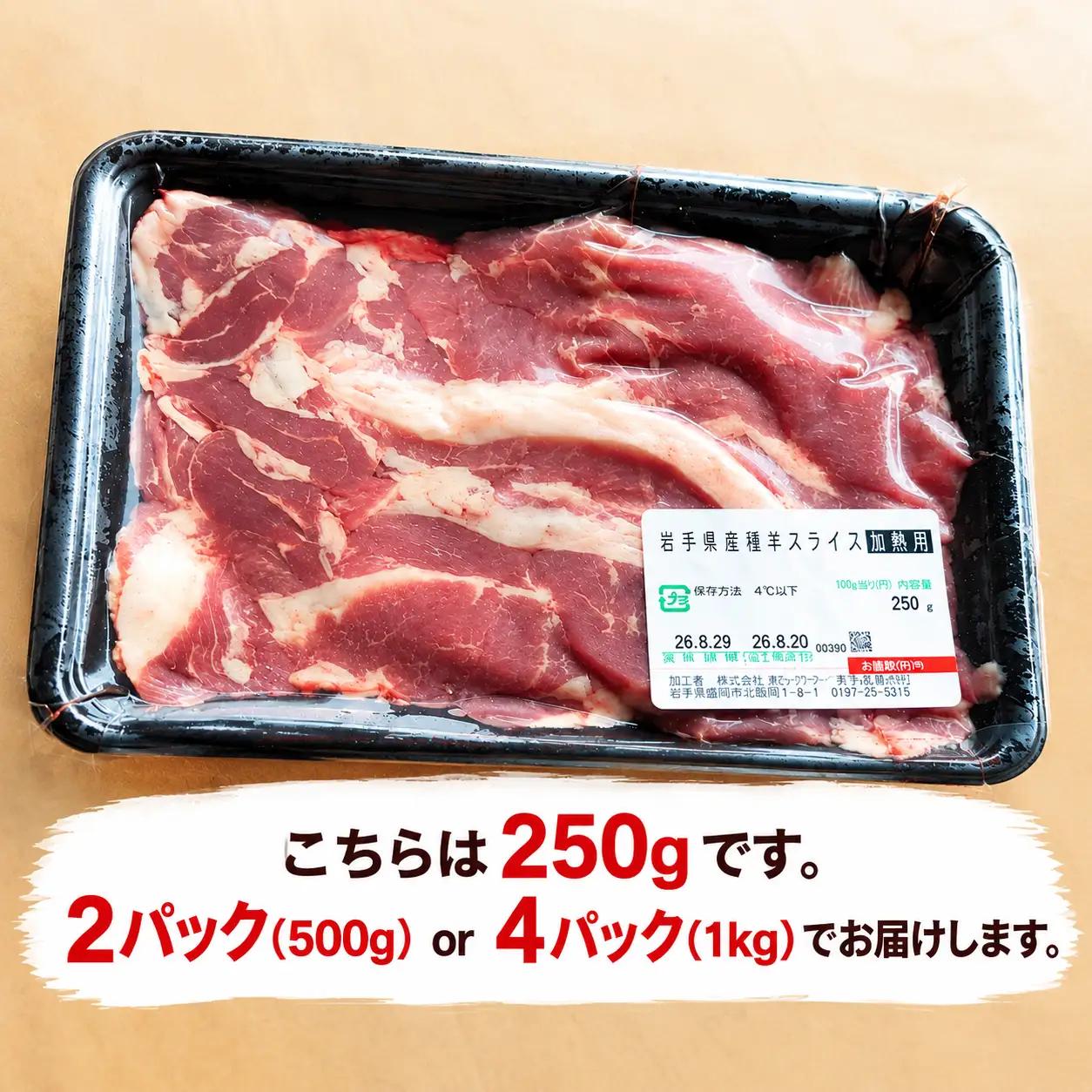 【希少】国産 羊肉 スライス 細切れ 1kg（250g×4パック）ラム 国産羊肉 国産ラム カタ ロース バラ モモ