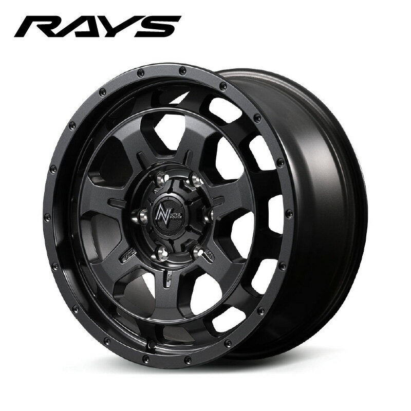 【ふるさと納税】MID WHEELS NITRO POWER M7 PHALANX（18インチ　8J　インセット55　6-139.7　バレルブラック）【 ホイール スポーツホイール NITRO POWER シューティングホール デザイン レーシング カー用品 車用品 カーアクセサリー カスタム 送料無料 】