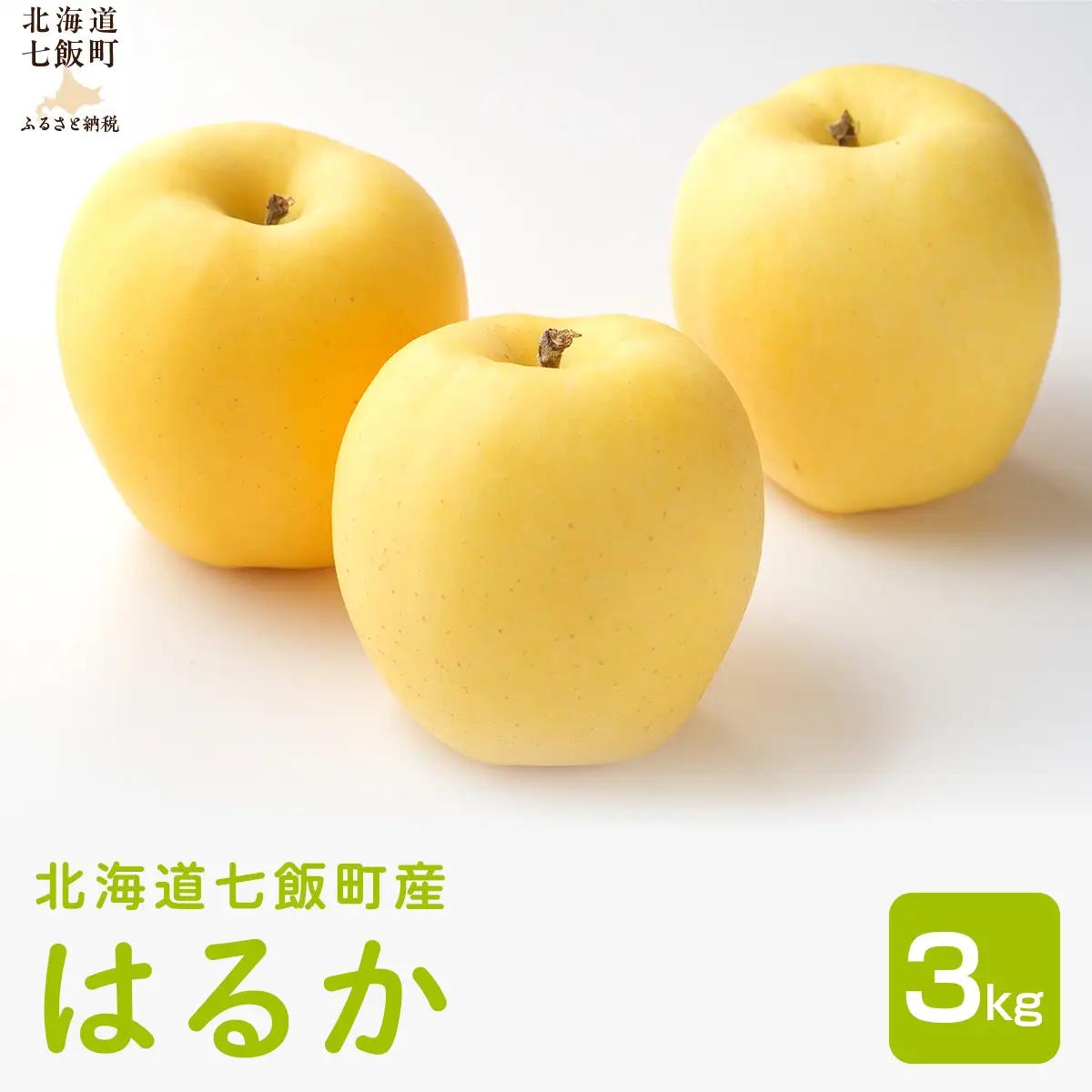 【2027年1月中旬以降発送】北海道 七飯町産 りんご はるか3kg NAAL004