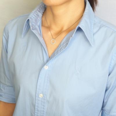 ふるさと納税 甲府市 PT900/PT850 0.5ctダイヤモンド　サークルペンダントネックレス　FHH-019920 |  | 02