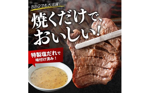 ※令和8年11月発送※【訳あり】厚切り牛タン（タン中）700g（350g×2） 【 肉 牛肉 牛たん たん 厚切り 塩ダレ 塩だれ タン 味付き BBQ 焼肉 焼き肉 焼くだけ おかず 簡単調理 】