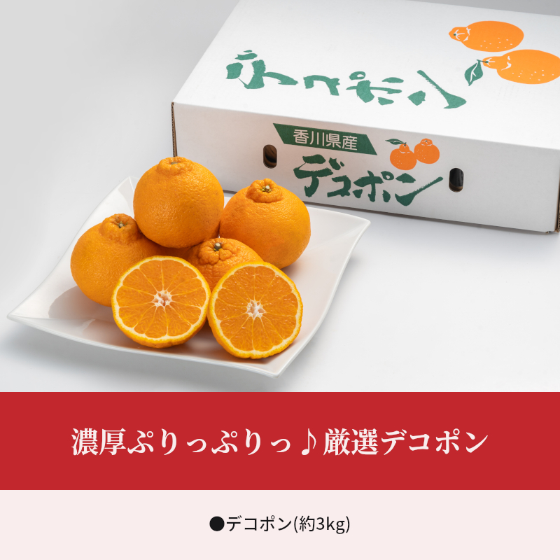 【ふるさと納税】 みかん デコポン 濃厚ぷりっぷりっデコポン 厳選 約3kg [ 不知火 フルーツ 果物 果実 濃厚 柑橘 デザート スイーツ 食品 国産 香川県 三豊市 お取り寄せ ギフト プレゼン