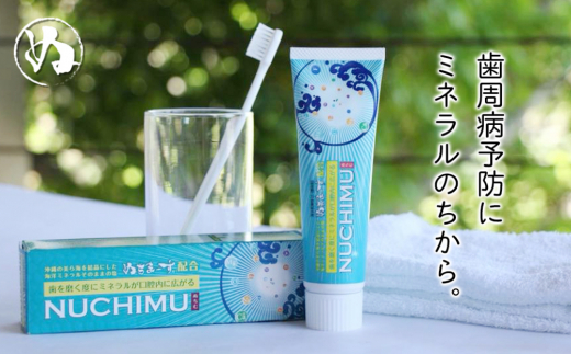 
「薬用歯磨きNUCHIMU（ヌチム）」沖縄の海塩ぬちまーす配合×1本
