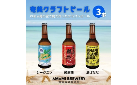 
奄美クラフトビール 3本入り 地ビール【1432327】
