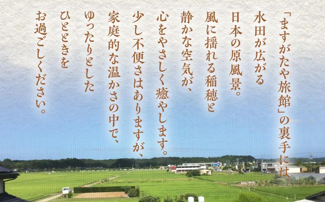「ますがたや旅館」1泊素泊まりペア宿泊券 成田空港からほど近い家庭的な雰囲気の隠れ宿_旅行券・チケット 宿泊券  TAKR003