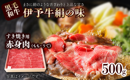 伊予牛絹の味 すき焼き用 もも・うで 500ｇ (冷凍) ｜ 黒毛和牛 A4～A5