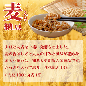 【おいしい麦入り納豆 】3P×12袋 計36食分入 ｜納豆 なっとう
